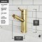Vigo Noma Single Handle Single-Hole Bathroom Faucet in Matte Brushed Gold VG01009MG - alternate 5