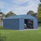 Arrow Classic 12 x 14 x 8 ft Blue Grey Steel Storage Shed CLG1214BG - alternate 7