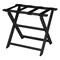 Homeroots Earth Friendly Black Folding Luggage Rack With Black Straps 383082 - alternate 3