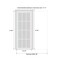 Sartodoors Sliding French Pocket Door 42 x 80 inches with, Planum 0040 Matte Black with White Glass, Kit Trims PLANUM0040PD-BLK-42 - alternate 3
