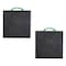 Mytee Products 18in x 18in x 3in Square Outrigger Pads w/ Rope Handle - High-Density, Black, 2PK ORP-181830x2 - alternate 7