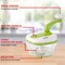 Brentwood Industries 8 Cup Hand Crank Food Processor with Stainless Steel Blades and Paddle Mixer in Green KA-5050G - alternate 3