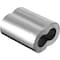 Baron Cable Sleeve, 5/16 in Dia Cable, Aluminum, 100PK ACSL-516 - alternate 1
