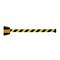 Us Weight Magnetic Wall Mount Retractable Belt Barrier, 33 ft., Chevron U2504CYB - alternate 1
