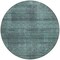 Homeroots 8' Teal Blue Aqua And Gray Round Striped Washable Indoor Outdoor Area Rug 588126 - alternate 5