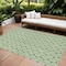 Homeroots 8' X 10' Green And Ivory Ogee Washable Indoor Outdoor Area Rug 601563 - alternate 1