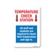 Signmission PSA, Temperature Check Station, 14in X 10in Peel And Stick Wall Graphic, OS-NS-RD-1014-25434 OS-NS-RD-1014-25434 - alternate 1