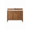 James Martin Vanities Brittany 48" Single Vanity, Saddle Brown, w/ 3 CM Siberian Silestone Top w/FreePower Wireless Charger 650-V48-SBR-FSFR - alternate 1
