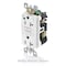 Leviton Duplex Straight Blade Receptacle, 5-20R, 20 A, 125V AC, 2 Pole, 3 Wire, Flush Mount, Grounded AFTR2-HGT - alternate 2