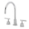 Kingston Brass Widespread Bathroom Faucet with Knurled Handle and Brass Pop-Up, Polished Chrome KS8921KNL - alternate 1