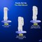 Maximm 10ft 14AWG Heavy Duty AC Extension Cord w/ Wall Clip, White ADW-90-C6F10-14W0-WM - alternate 5