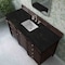 James Martin Vanities Brittany 60" Single Vanity, Burnished Mahogany, w/ 3 CM Phantome Eclos Top 650-V60S-BNM-3PHT - alternate 4