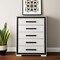 Homeroots 48" Gray And Black Wood Five Drawer Dresser 564686 - alternate 3