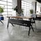 Flash Furniture Davis 60in. x 24in. HD Nesting Table w/Y-Legs, Modesty Panel, 1in. Thick Walnut Tabletop, Blk Frame MT-M6024-Y-LEG-WLNBLK-GG - alternate 5