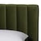 Baxton Studio Granger Velvet Fabric Platform Bed, Moss Green, Queen 262-14452-ZORO - alternate 3