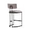 Manhattan Comfort Juno Metal Vegan Leather Counter Stool in Taupe CS1640-2 - alternate 4
