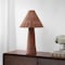 Jonathan Y Kara 26.5" Modern Coastal Woven Rattan Tapered Cylinder LED Table Lamp, Dark Brown JYL5705A - alternate 4
