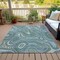 Homeroots 5' X 8' Sky Blue And Gray Geometric Washable Indoor Outdoor Area Rug 631402 - alternate 4