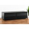 Homeroots 59in Black Glass And Wood Enclosed Storage TV Stand 473285 - alternate 2