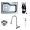 Wastemaid All-in-One Stainless Steel Kitchen Sink Combo with Pull-Down Faucet and 0.5 HP Disposer 60-WM-1000-50-D - alternate 1