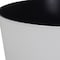 Homeroots 12in White Recycled Plastic Indoor Outdoor Round Pot Planter 488308 - alternate 3