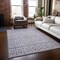 Homeroots 10' X 14' Lavender And Ivory Geometric Washable Indoor Outdoor Area Rug 613788 - alternate 4