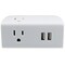 Powerzone Outlet Tap, USB, Wall Tap, 0 ft., White ORPBU069 - alternate 2