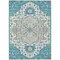 Homeroots 10' X 14' Teal Blue Green And Ivory Oriental Washable Indoor Outdoor Area Rug 596649 - alternate 7