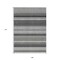 Homeroots 9' X 12' Black Striped Washable Indoor Outdoor Area Rug 576957 - alternate 4