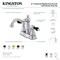 Kingston Brass Double-Handle 4" Centerset Bathroom Faucet with Brass Pop-Up, Brushed Brass FSC1603AKL - alternate 2