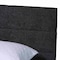 Baxton Studio Mariette Japandi Dark Grey Teddy Fabric and Walnut Brown Wood Queen Bed 257-14142-ZORO - alternate 5