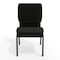 Flash Furniture 18.5"W Black Dot Fabric Stacking Church Chair, 4PK 4-XU-CH-60096-BK-GG - alternate 4