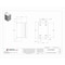Nvent Hoffman Screw Down Clamps Electrical Enclosures, 6 in H, 4 in D, 4 in W, 12, 13, Steel A6044CH - alternate 2