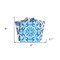 Homeroots 8" X 8" Mediterranean Blues Mosaic Peel and Stick Tiles 400034 - alternate 2