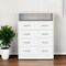 Homeroots 33" White Four Drawer Dresser 534947 - alternate 4