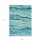 Homeroots 10' X 14' Turquoise Striped Washable Indoor Outdoor Area Rug 608135 - alternate 6