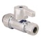 Tectite 1/2in Chrome-Plated Brass Push-to-Connect x3/8in. O.D. Compression Quarter-Turn Straight Stop Valve FSBVS1238C - alternate 5