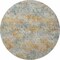 Homeroots 8' Gold Beige And Orange Round Abstract Washable Indoor Outdoor Area Rug 643573 - alternate 4
