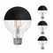 Bulbrite LED Filament, 5 Watt Dimmable G25 Light Bulb, Half Black Finish, E26 Base, 2700K 400 Lumens, 4PK 862063 - alternate 1