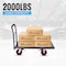 5Seconds Brand STEEL STRONG Heavy Duty Diamond Plated Industrial Platform Cart 48inX24in with 3300 lbs Capacity 555017-1 - alternate 3