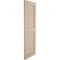 Ekena Millwork Rustic Two Equal Louver Sandblasted Faux Wood Shutters (Per Pair), Primed Tan, 18"W x 76"H SHULV18X76SDPR - alternate 10