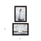 Homeroots Set Of Two Lighthouse Sailboat Black Single Rim Framed Print Wall Art, 2PK 407081 - alternate 3