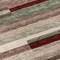 Homeroots 8' Merlot Burgundy And Beige Round Striped Washable Indoor Outdoor Area Rug 613298 - alternate 3