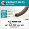 Do It Best 17 Ft. 5/16'' Brown Rubber Weatherstrip V25BADB - alternate 6