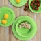 Gibson Mauna 12 Piece Melamine Dinnerware Set in Crackle Green 134304.12R - alternate 3