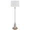 Homeroots 61" Chrome Traditional Shaped Floor Lamp With White Square Shade 526307 - alternate 1