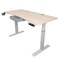 Homeroots 63" Adjustable Beige Standing Desk 558233 - alternate 2