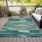 Homeroots 9' X 12' Emerald And Lime Green Abstract Washable Indoor Outdoor Area Rug 612501 - alternate 4