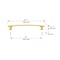 Richelieu 12-inch (305 mm) Center to Center Aurum Brushed Gold Transitional Cabinet Pull BP525412158 - alternate 5