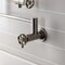 Kingston Brass Wall Mount Pot Filler Faucet with Knurled Handle, Brushed Nickel KS4108RKZ - alternate 3